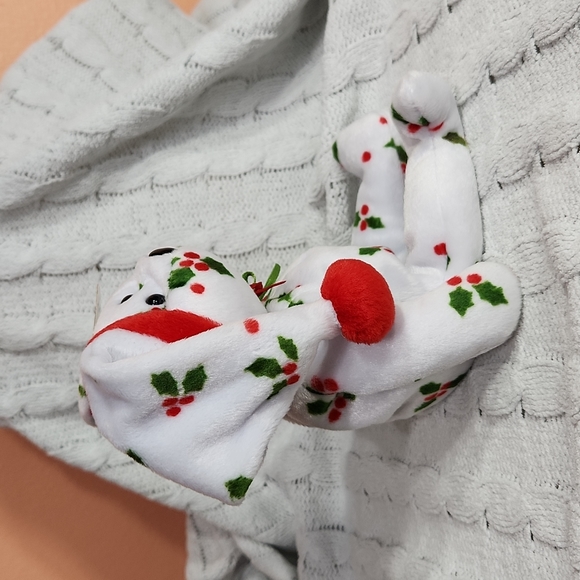 🕸98" Ty Beanie Baby " Holiday Teddy " Bear, With Tags Attached - Picture 2 of 12